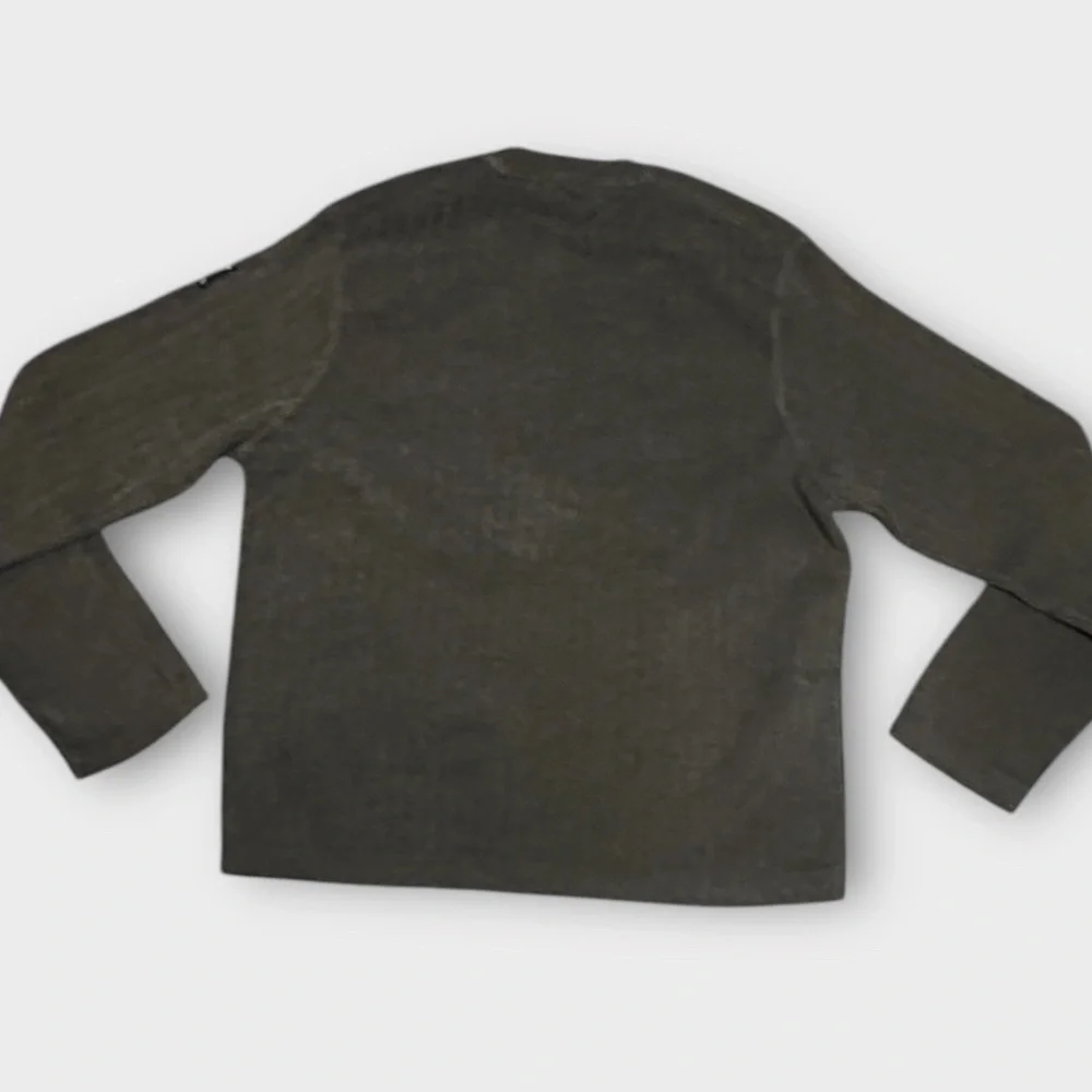 Vintage Y2K Abercrombie & Fitch A/92 Men’s XXL Gray Ribbed Sweater